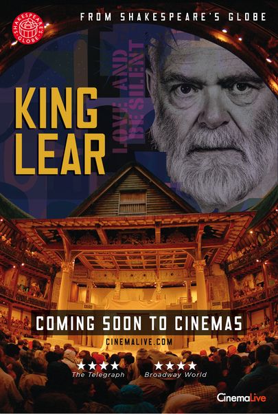 Movie poster for "KING LEAR - Shakespeare's Globe Theater"