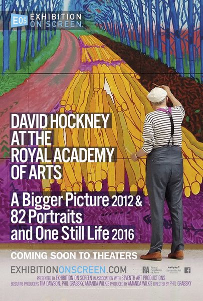 Movie poster for "DAVID HOCKNEY AT THE ROYAL ACADEMY OF ARTS – A Bigger Picture 2012 & 82 Portraits and One Still-Life 2016"