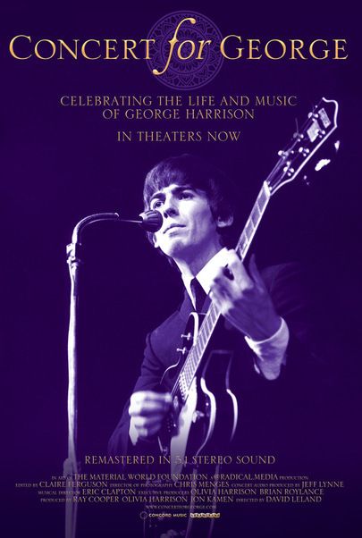Movie poster for "CONCERT FOR GEORGE"