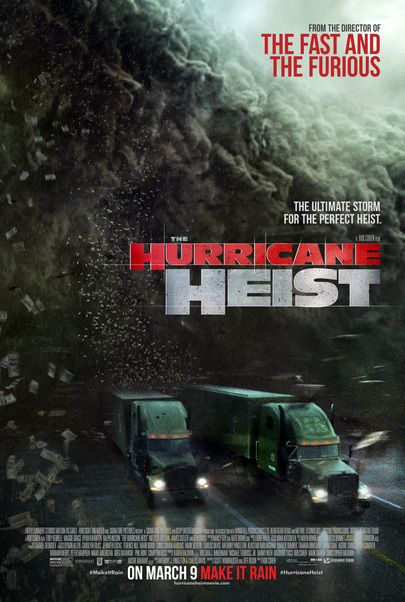 Movie poster for "THE HURRICANE HEIST"