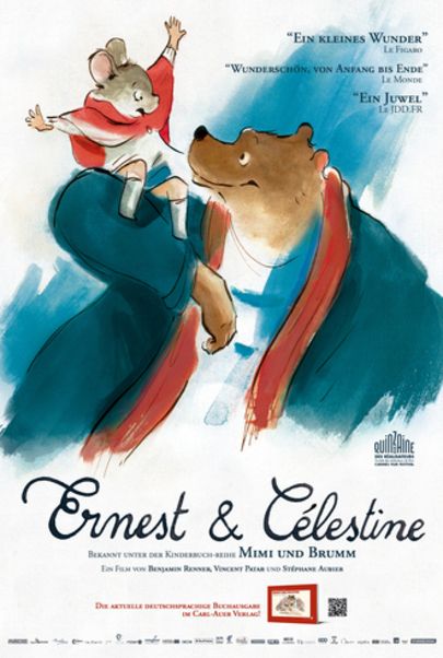 Movie poster for "Ernest et Célestine"