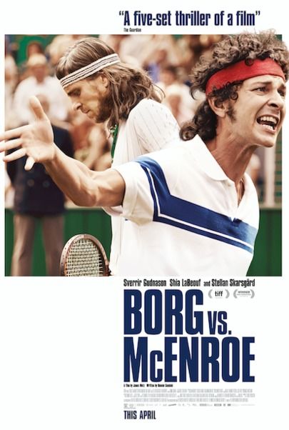 Movie poster for "BORG VS McENROE"