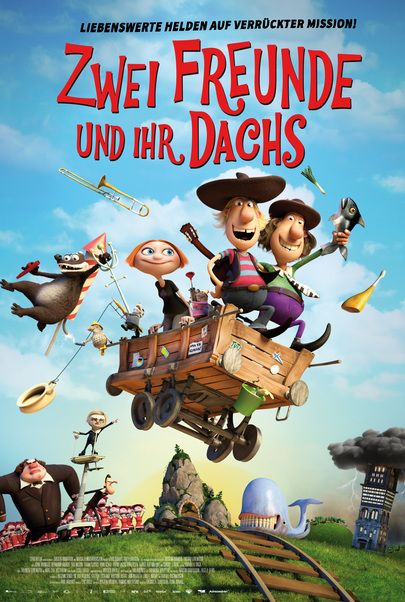 Filmplakat für "Zwei Freunde und ihr Dachs"