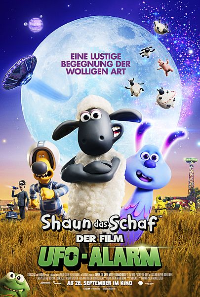 Movie poster for "SHAUN THE SHEEP MOVIE: FARMAGEDDON"