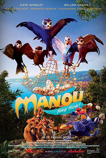 Filmplakat für "Manou - flieg' flink!"
