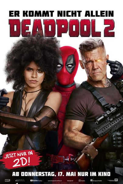Movie poster for "DEADPOOL 2"